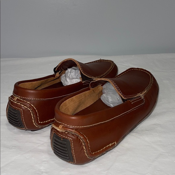 Minnetonka Men’s size 11.5 Brown Leather Loafers Driving Moccasins NEW main image 11
